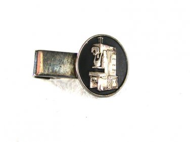 Vintage Silvertone AIDA 7/Z Stamping Equipment Tie Clasp Unbranded 31816