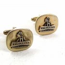 Gold Tone Black H. SYNCHRON Workhorse Of The Industry Cufflinks 12617