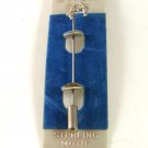1980's - 1990's Sterling Love Birds Stick Pin New Old Stock 32117