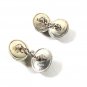 Vintage Silver & Moss Agate Cufflinks By ACADIA 51916