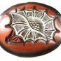 Western Cowboy Desert Rose Leather Belt Buckle Unbranded 3416