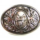 Western Cowgirl Silvertone Saddle Belt Buckle by AVON 8315