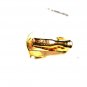 1950's - 60's Tiny Greek Warrior Goldtone Tie Clasp by HICKOK USA 101615