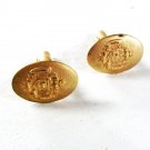 Vintage Gold Filled Naval Cufflinks By CHRONO 41216