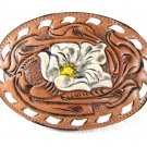 Western Cowboy Desert Rose Belt Buckle By TONY LAMA In Box 31916