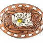 Western Cowboy Desert Rose Belt Buckle By TONY LAMA In Box 31916