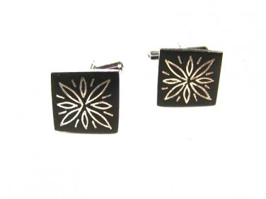 Black & Silvertone Dressy Cufflinks Unbranded 101515