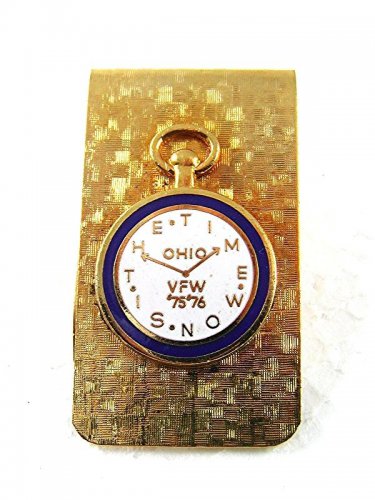 1975 - 1976 Ohio VFW The Time Is Now Money Clip 62617