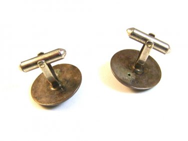 Unusual Vintage Siam Sterling Silver Dancing Lady Cufflinks