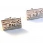 Vintage Sterling Silver ED Cufflinks by Anson