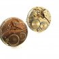 Vintage Silvertone Goldtone Waltham Watch Works Cufflinks 62317