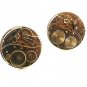 Vintage Silvertone Goldtone Waltham Watch Works Cufflinks 62317