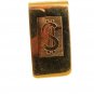 Vintage Goldtone $ Dollar Symbol Money Clip 61617