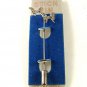 1980's - 1990's Sterling Double 2 Butterflies Stick Pin New Old Stock 32117