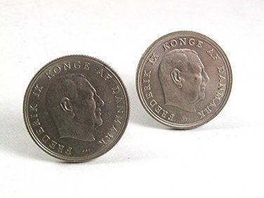 Frederik IX KONGE AF DANMARK 1 Krone Cufflnks 91917
