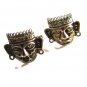 Mexican Sterling Silver Aztec or Mayan Head Cufflinks Old Eagle Mark 1 12815