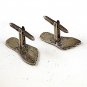 Vintage Mexican Taxco Sterling Silver Foot Feet Cufflinks By J.C. 111616