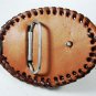 Western Wild Horses Leather Belt Buckle Unbranded 11315