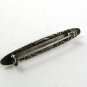 Vintage Silver Tone & Purple Bar Brooch 13117