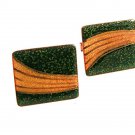 Vintage, 1950's, Enameled & Copper Cufflinks PAT. PEND. 91317