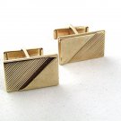 Vintage Goldtone Cufflinks PAT NO 2974381 82217