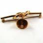 Vintage Goldtone Christmas Jingle Bells Ringing Brooch 121317