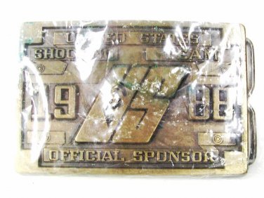 1988 Olympics U.S. Shooting Team Official Sponsor Belt Buckle 5416 MIP