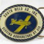 South Weld Ag Serving Agriculture By Air Belt Buckle by CD HIT Made In U.S.A.