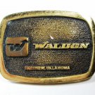 1978 Waldon Fairview Oklahoma Brass Belt Buckle by BTS Made In USA. 112015