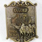 O's Gold Seed Company Brass Belt Buckle by LEWIS BUCKLES Chicago 121615