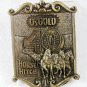 O's Gold Seed Company Brass Belt Buckle by LEWIS BUCKLES Chicago 121615