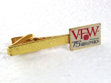 VFW 75th Anniversary Veterans of Spanish American War & Tie Clasp 713177