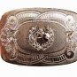 Silvertone Horse Wreath Belt Buckle By HOOK-FAST REG. U.S. PAT. OFF. 42216
