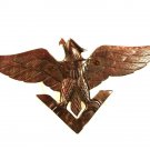 World War II American Eagle Victory Sweetheart Abalone Brooch Unbranded 91215