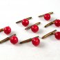 1950's - 60's Eight (8) Pink Shirt Studs / Cufflinks 9916