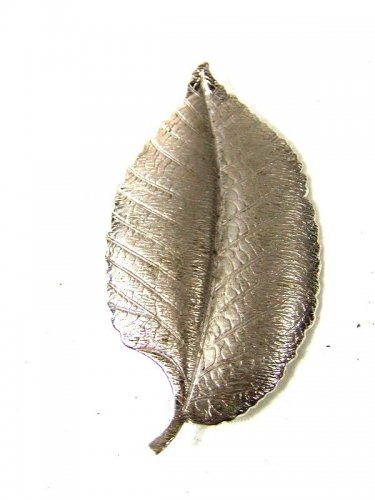 Vintage Sterling Silver Leaf Brooch By HSB 8416