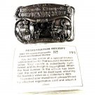 1986 Ellsworth Cowtown Festival Belt Buckle By PRAIRIE ENTERPRISES 42316
