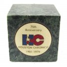 75th Anniversary HC Houston Chronicle Paperweight By Paperweights, Inc.