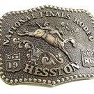 1986 Hesston National Finals Rodeo Bareback Riding Belt Buckle