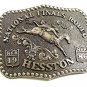 1986 Hesston National Finals Rodeo Bareback Riding Belt Buckle