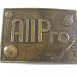 Vintage ALL PRO Hockey Sports Belt Buckle 51517
