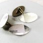 Art Deco Silvertone Cufflinks By OSOEZI LONDON 3616