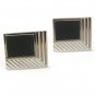 Vintage Silvertone & Black Cufflinks By SPEIDEL 51917