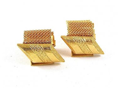 1970's Goldtone Wrap Around Cufflinks 5517