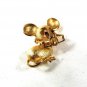 Gold Tone Cute Mouse w/ Glasses Brooch By AVON 8416