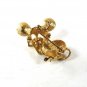 Gold Tone Cute Mouse w/ Glasses Brooch By AVON 8416