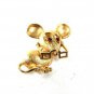 Gold Tone Cute Mouse w/ Glasses Brooch By AVON 8416
