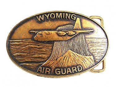 Vintage Wyoming Air Guard Belt Buckle 41617