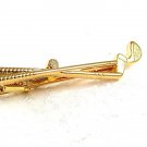Goldtone 2 Golf Clubs Tie Clasp 72117