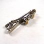 Odd 3D Silvertone Jalopy Car Tie Clasp Unbranded.101615